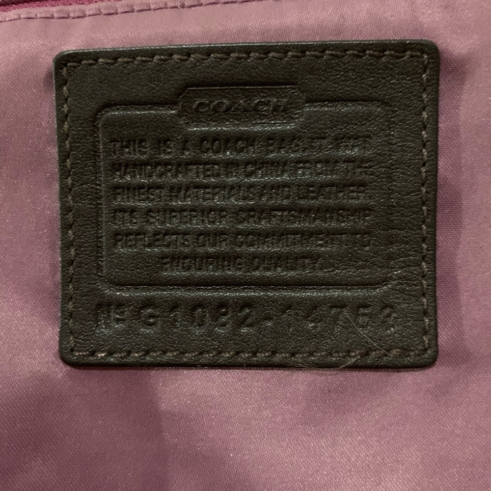 Coach Kristin Brown Op Art Sateen Hobo Bag #14753 - Picture 7 of 7
